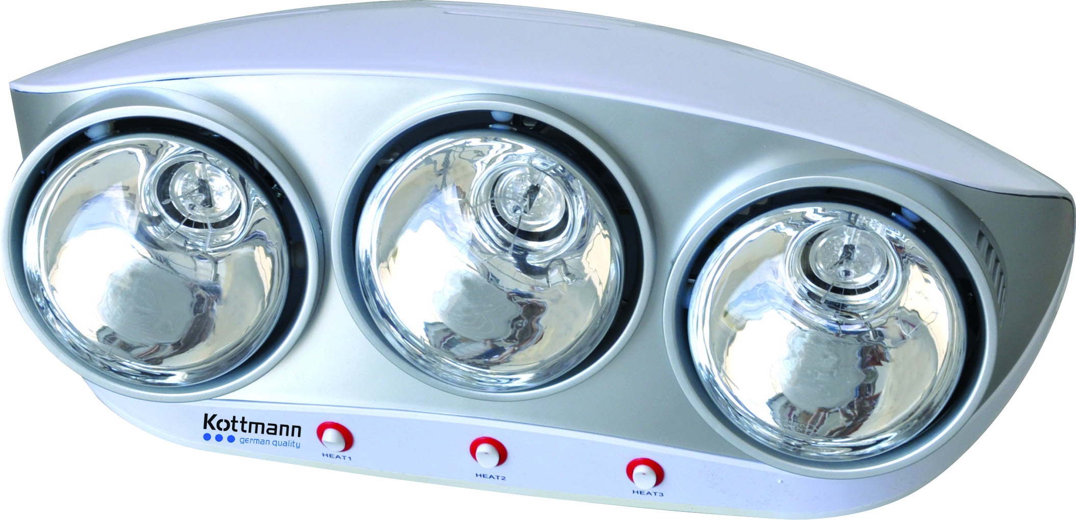Đèn sưởi nhà tắm 3 bóng bạc Kottmann (K3B-S)