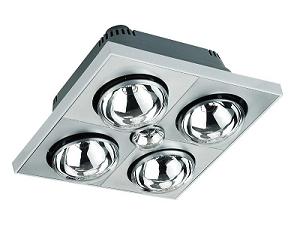 Đèn sưởi Hans 4 bóng bạc treo tường (H4B176)