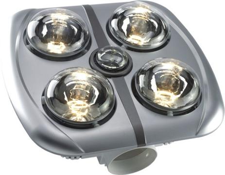 Đèn sưởi Hans 4 bóng bạc âm trần (H4B)