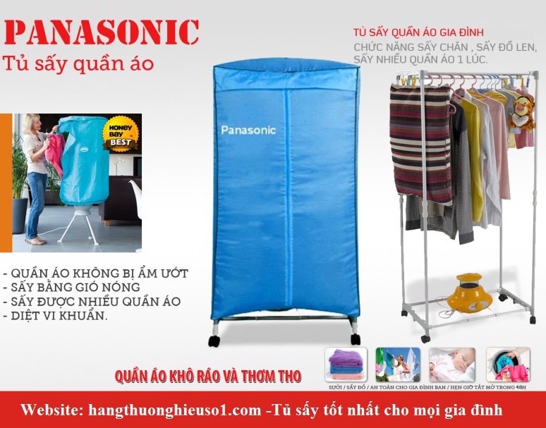 Máy sấy quần áo Panasonic 2 tầng mới